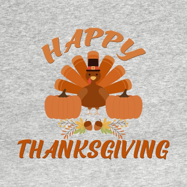 Thanksgiving Day gift turkey happy eat food by Flipodesigner